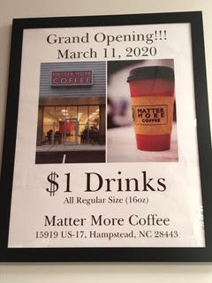 Matter More Coffee, the coffeehouse Pete founded